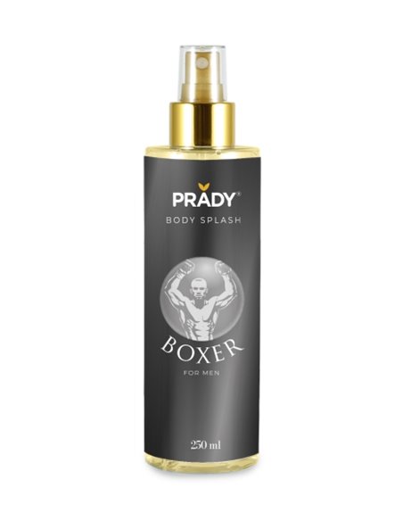 Prady Body Splash Boxer - Flacon de 250 ml - Spray pulvérisateur