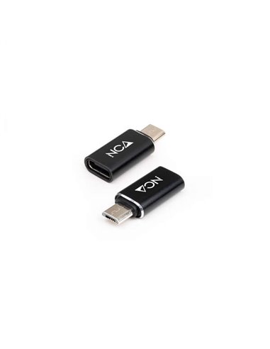 Nanocable Adaptateur Micro USB/M À USB-C/H - Couleur Noir