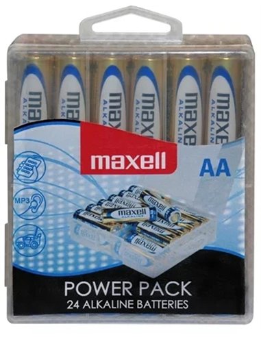 Maxell Pack de 24 Pilas Alcalinas LR06 AA 1.5V