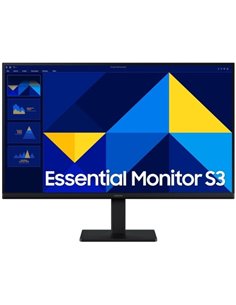 Samsung Essential S3 Monitor 27" LCD IPS FullHD 1080p 100Hz - Respuesta 5ms - Angulo de Vision 178° - HDMI - VESA 100x100mm