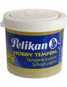 Pelikan Tempera Scolaire Flacon 40ml - Facile de Lavar - Idéal Pour Actividades Escolares - Couleur Jaune