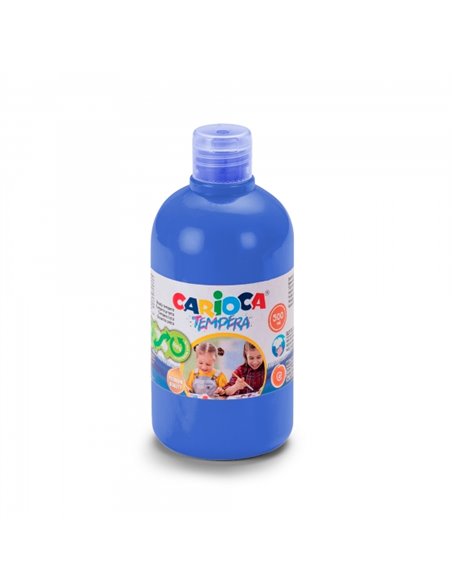 Carioca Botella de Tempera 500ml - Couleurs Superlavables - Faciles de Mezclar - Aplicable en Materiales Porosos - Haute Opacida