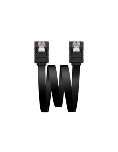 Nanocable Câble Datos SATA III 6Gbps Avec Anclajes 0.50m - Couleur Noir