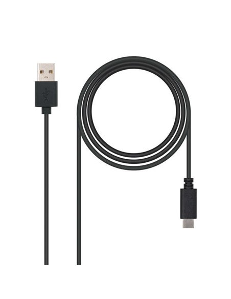 Nanocable Câble USB-C 2.0 Mâle à USB-À Mâle 2m