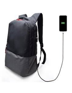 Ewent EW2529 Sac à dos Pour Portable Jusqu'à 17" - Puerto de Charge USB - à Prueba de Eau - Couleur Noir