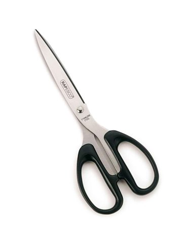 Rapesco Essential Ciseaux de Acier Inoxydable 21cm - Mangos Ergonomicos - Aptas Pour Diestros et Zurdos - Couleur Noir