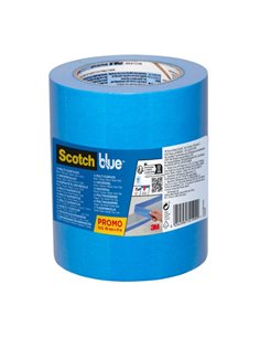 Scotchblue Pack de 3 Cintas de Enmascarar 48mm x 41m - 100% PEFC - Multisuperficie - Couleur Bleu