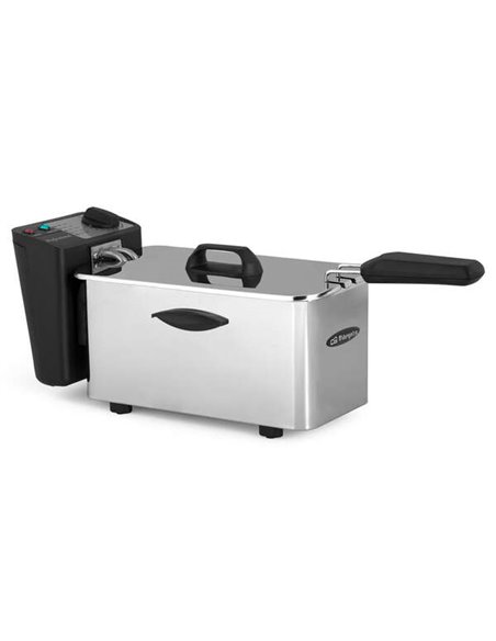 Orbegozo FDR 35 Freidora Profesional de Acier Inoxydable - Fritura de Qualité Como en un Restaurante - Capacité 4L - Termostato 