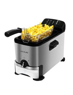 Cecotec Cleanfry Infinity 3000 Freidora Electrica - 2000W - Capacité 3L - Système de Filtrado - Adapté Lave-vaisselle - Temperat