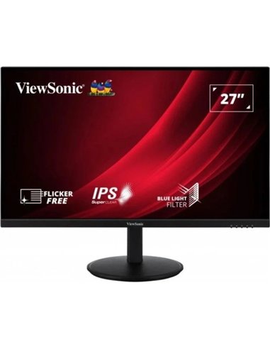 ViewSonic VG2709-2K-MHD-2 Monitor LED 27" IPS QHD HDR - Respuesta 4ms - Altavoces 5W - Réglable en Altura, Giratorio e Inclinabl