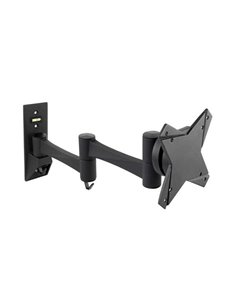 Tooq Support de Pared Avec Brazo Articulado Pour TV de 13"-27" - Giratorio e Inclinable - Gestion de Cables - Peso Max 15kg - VE