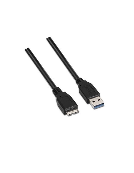 Aisens Câble USB 3.0 - Tipo À Mâle à Micro B Mâle - 2.0m - Couleur Noir