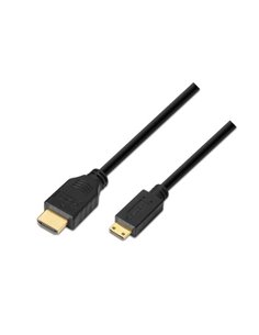 Aisens Câble HDMI à Mini HDMI Haute vitesse / HEC - À Mâle-C/Mâle - 3.0m - Compatibilidad 3D et Ethernet - Couleur Noir