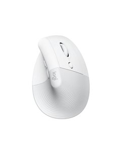 Logitech Lift Souris Vertical Bluetooth e Inalambrico USB 4000dpi - 5 Botones - Usage Diestro - Couleur Blanc