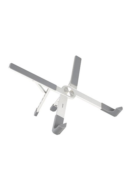 Tooq Support Pour Portable Jusqu'à 17.3" - Pliable et Portable - Couleur Argent