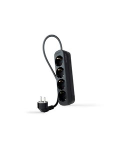 Nanocable Regleta 4 Tomas - 1.4m - Couleur Noir