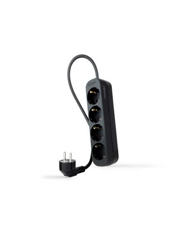 Nanocable Regleta 4 Tomas - 1.4m - Couleur Noir