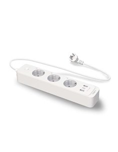 TP-Link Tapo P300 Regleta Intelligente WiFi - 3 Enchufes et 2 Puertos USB 3.0 - Charge rapide de 18W - Control Par Voz - Câble d