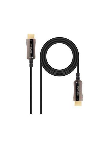 Nanocable Câble HDMI v2.1 AOC Mâle à HDMI v2.1 Mâle 20m - 8K@60Hz 4K@120Hz 48Gbps - Couleur Noir