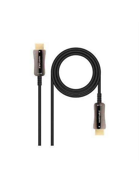 Nanocable Câble HDMI v2.1 AOC Mâle à HDMI v2.1 Mâle 20m - 8K@60Hz 4K@120Hz 48Gbps - Couleur Noir