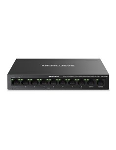 Mercusys MS110CMP Swtich 10 Puertos RJ45 - 8 Puertos 10/100Mbps PoE+ - 2 Puertos Gigabit - Jusqu'à 250 Metros de Portée - Couleu