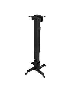 Tooq Support Universal de Techo Pour Proyector - Inclinable et Giratorio - Peso Max 20Kg - Couleur Noir
