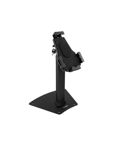 Tooq Support de Sobremesa Profesional Réglable Pour Tablet de entre 7.9” à 10.5” - Comprend Candado Antirrobo - Organizador de C