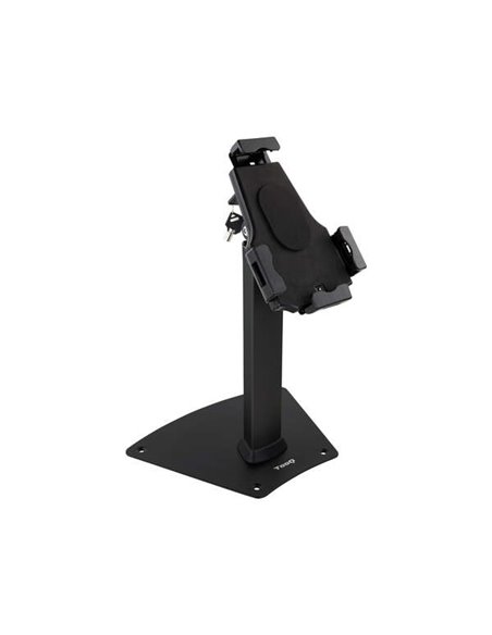 Tooq Support de Sobremesa Profesional Réglable Pour Tablet de entre 7.9” à 10.5” - Comprend Candado Antirrobo - Organizador de C
