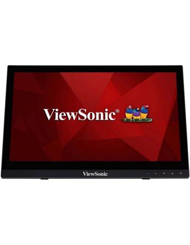 ViewSonic Monitor Tactil LCD 16" HD - Jusqu'à 10 Puntos de Contacto - Respuesta 12ms - Altavoces 2W - Angulo de Vision 90º - HDM
