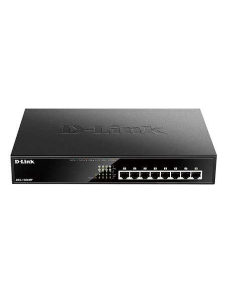 D-Link Switch 8 Puertos Gigabit 10/100/1000 Mbps - PoE+