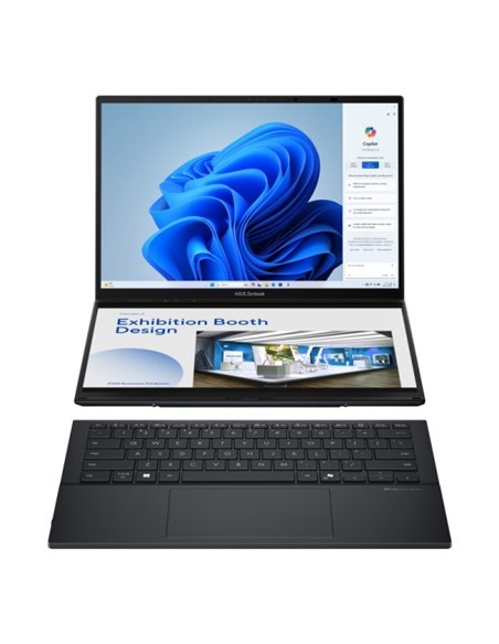 Asus ZenBook Duo OLED Portable 14" Tactil Intel Core Ultra 7 255H - 32GB - 1TB SSD - Windows 11 Home - Couleur Gris - Clavier QW