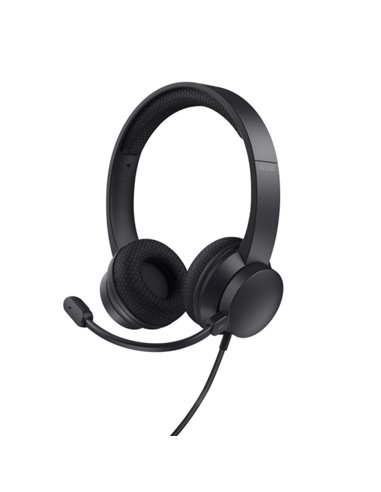Trust Ayda Écouteurs Avec Microfono USB - Cancelacion de Ruido - Diadema Réglable - Controles en Auricular - Câble de 1.8m - Cou