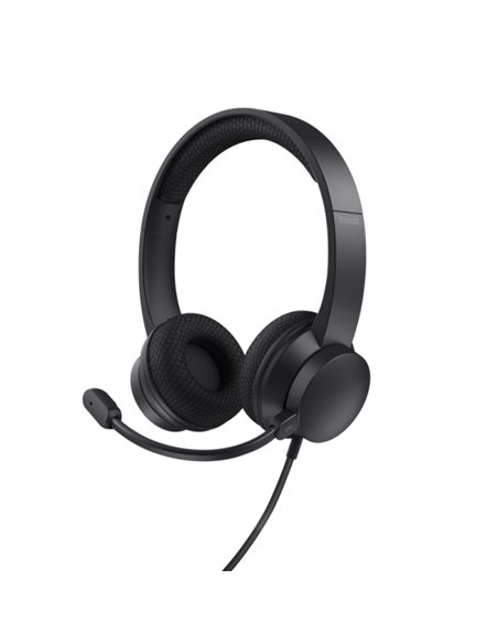 Trust Ayda Écouteurs Avec Microfono USB - Cancelacion de Ruido - Diadema Réglable - Controles en Auricular - Câble de 1.8m - Cou