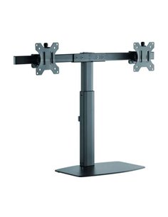 Tooq Support de Mesa Pour 2 Monitores de 17"-27" - Regulacion de Altura Par Piston de Gas - Gestion de Cables - Peso Max 6kg x B
