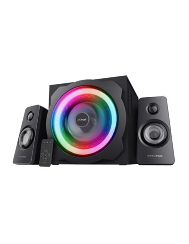 Trust Altavoces GXT 629 Tytan 2.1 60W - Entrée et Sortie Jack 3.5mm - Couleur Noir