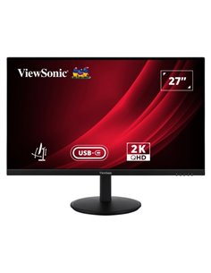 ViewSonic VG2709-2K-MHDU-2 Monitor LED 27" IPS QHD 2K HDR - Respuesta 4ms - Altavoces 5W - 16:9 - Réglable en Altura, Giratorio 