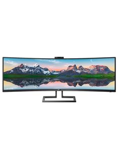 Philips P Line SuperWide 499P9H/00 Monitor 49" LED Curvo DWQHD 70Hz - Respuesta 5ms - Altavoces 10W - Réglable en Altura, Girato