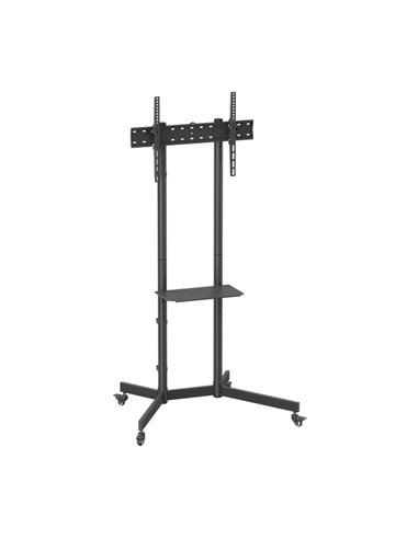 Aisens Support de Suelo ECO Avec Rueda - Bandeja Pour DVD Pour Monitor/TV 45kg de 37-70 - Couleur Noir