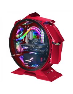 Mars Gaming MCORB Torre Circular Gaming Premium - Double Cristal Templado - Refrigeracion Extrema Pour 9 Ventiladores - Intérieu