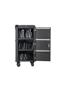 Ewent EW1702 Armario de Charge - 30 Dispositivos - Système de Charge Intelligente - USB-C PD 65W - Couleur Noir