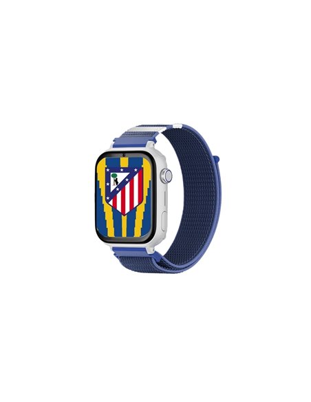 Savefamily Reloj Intelligente Smartwatch Infantil Savewatch Plus Edicion Atletico de Madrid Avec GPS et Llamada - Correa Tela Bl