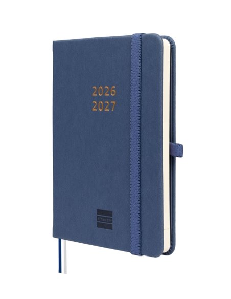 Finocam Minimal Agenda de Couverture rigide Internacional - 18 Meses - Semaine sur 2 pages Horizontal - Format M3 - 100x150mm - 
