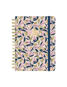 Finocam You Agenda de Spirale - Annuel 2026 - Planificador - Fermeture de Goma - Format E10 - 180x30x220mm - 1 Dia Par Pagina - 