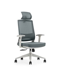 Cromad Gama Senior SE3000 Silla de Bureau - Piston de Gas de Grado 4 - Support Lumbar et Cervical - Respaldo de Malla - Reposabr