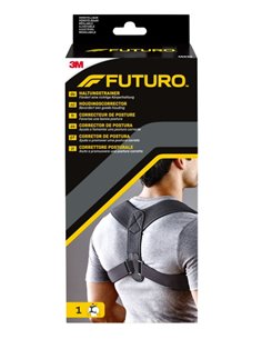 Futuro Correcteur de Postura - Réglable (71.1 - 121.9cm) - Respirant - Couleur Noir