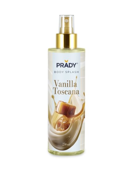 Prady Body Splash Vanilla Toscana - Flacon de 250 ml - Spray pulvérisateur