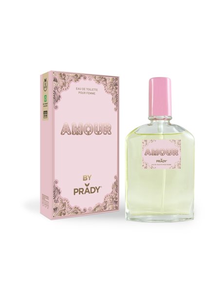 Prady Colonia de Mujer Amour - Flacon de 90 ml - Spray pulvérisateur