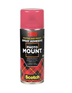 Scotch 3M Photomount Adhésif en Spray 400ml - Adhésif de Haute résistance - Transparent