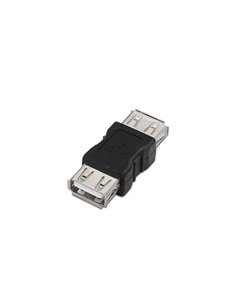 Aisens Adaptateur USB 2.0 - Tipo À Femelle-À Femelle Pour Unir Dos Cables de USB - Couleur Noir