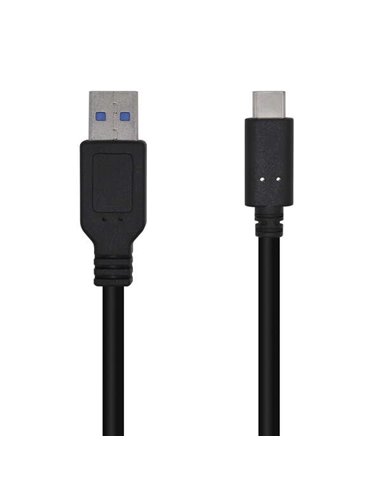 Aisens Câble USB 3.1 Gen2 10Gbps 3A - Tipo USB-C/M-À Mâle - 0.5m - Couleur Noir
